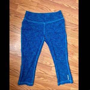 3/4 Length Blue Leggings